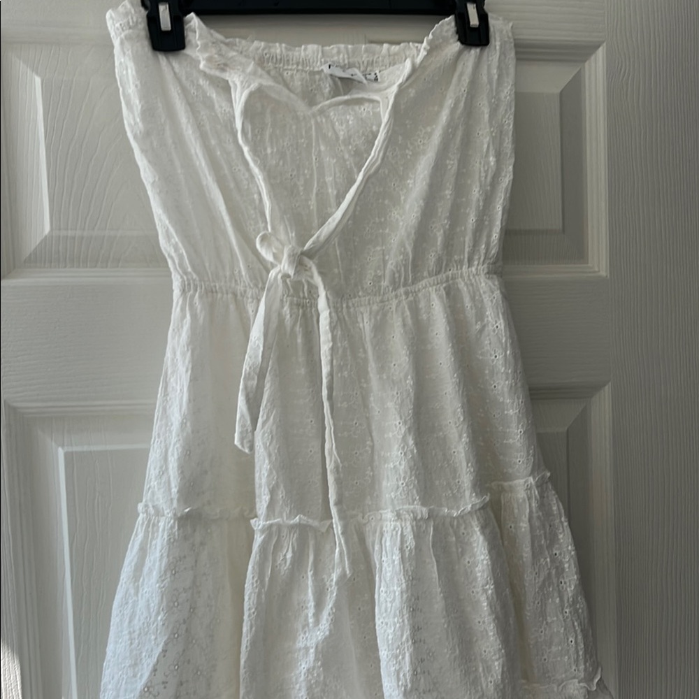White Strapless Dress